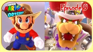 Sky High Cloud Battle VS Bowser - Super Mario Odyssey Playthrough Episode 9 (No Commentary)