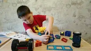 Магнитный конструктор Магформерс Шагающий робот Magformers Walking robot car set