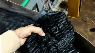 Recycling Polyester fiber manufacturing process | Black PSF##recycle #machine #petflakes #petbottle