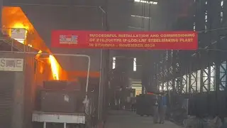 IF+LOD+LRF Steelmaking Process Demonstration #inductionfurnace #steelmaking #steelproduction