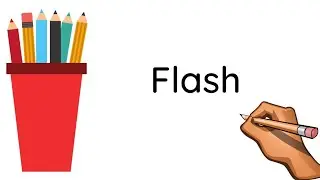 Easy Drawing , How to turn word FLASH into The Flash cartoon