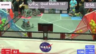 VEX Worlds 2016 - VRC High School - Arts - Qual 167 (3285B 224) 196 vs 249 (765A 99682A)