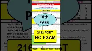 RRC NWR Apprentice Notification 2025 | #rrc #apprentice #job #nwr #ajmer #bikaner #jaipur #jodhpur