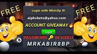🎁 Free 8 Ball Pool MAX Account | Email & Password Shown in Video 🔥