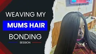 I surprised my Mum  /  Weaving my Mum's hair  /  Bonding session  🥰 in countryside
