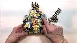 Graphic 45 Little Women Square Tag and Clock Die Mini Folio Tutorial