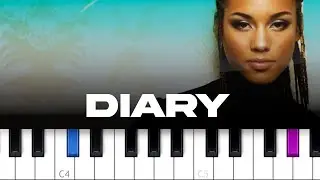 Alicia Keys - Diary (piano tutorial)