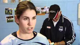 The Barefoot Rugby League Show S4 EP15 NSW Rugby League Sidelines Woman Kasey Badger