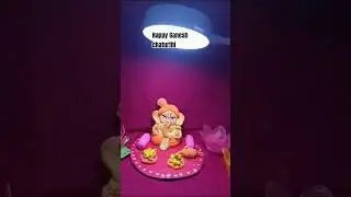 Handmade Ganesha with air dry clay | #viralshorts #ganeshchaturthi #indiancrafts
