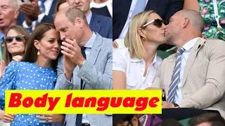 Kate Middleton body language Kate and Wills vs Zara Tindall   how the couples compare