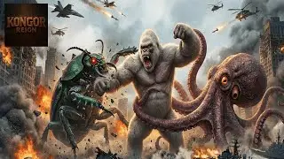 KONGOR vs GIANT BEETLE & KRAKEN | Ultimate Monster Battle