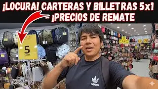 Tienda de remates de carteras mochilas billeteras al 90% de descuento 