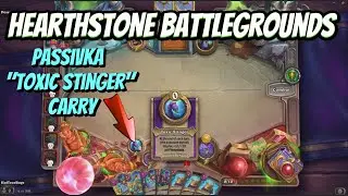 Hearthstone Battlegrounds CZ | 1. m&iacute;sto | Murlocs | Passivka Toxic Stinger Carry | #hearthstone