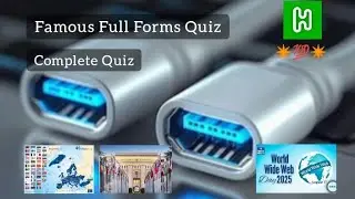 Science and Education Quiz | Famous Full Form Quiz Answer | #hichquiz #hiachapp #famousfullforms #gk
