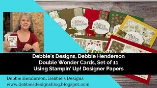 Afternoon Tea Time and a Card Double Wonder Cards using Stampin' Up! Designer Papers