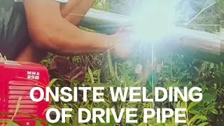 Onsite welding of drive pipe for RP300 Ram Pump installation