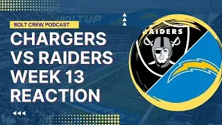 Chargers Vs Raiders LIVE Week 13 REACTION!