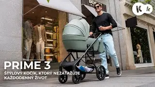 Kinderkraft PRIME 3 &ndash; ľahk&yacute;, &scaron;t&yacute;lov&yacute; a pripraven&yacute; na každ&yacute; deň koč&iacute;k 3v1