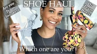 SUMMER SHOE HAUL JULY 2022 | Heels and Sneakers Haul | Fashion Over 40 | by Crystal Momon