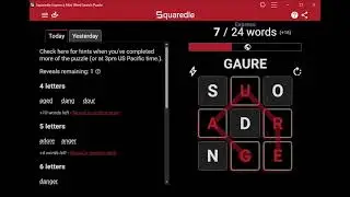 AI Solves Today's Squaredle Express: 1/27/2026 (ASMR)