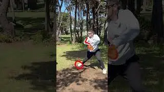 Как рассчитать время для удара слева #техникадискгольфа #рогатка #дискгольф