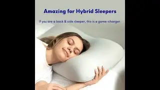 Подушка для глубокого сна C CUSHION LAB, запатентованный эргономичный контурный дизайн для тех, к...