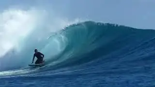 J-Bay to G-Land part 2. Stevo gets waves. Kneeboarding