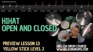 Level 2 - Lesson 13 : Play HiHat Open and Closed