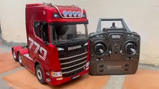 MOST IMPRESSIVE RC HUINA1501 SCANIA TRUCK SCALE #truck #rctruck #europe #usa #australia #toys #diy 