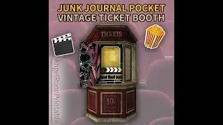 Junk Journal Pocket / Envelope Idea - Antique Ticket Booth - AngelRoonPrintable@Etsy #ephemera