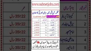 Latest Irrigation Department Jobs 2025 |New Jobs in Pakistan 2025 Today | Latest Jobs 2025
