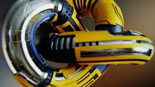 Hard surface looping animation. Blender Cycles Render.