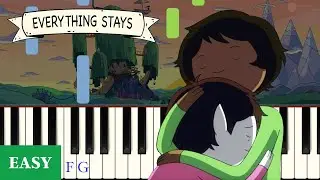 Everything Stays (from Adventure Time) &ndash; Easy Piano Tutorial