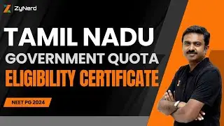 Tamil Nadu Government Quota PG   Medical | Eligibility Certificate