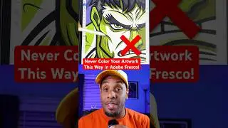 Never Color Your Designs This Way! 😡 Adobe Fresco Tutorial #drawing #Shorts #adobe