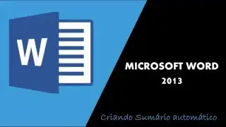 Sumário automático no Word 2013