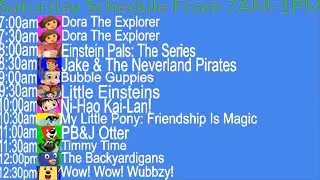 Channel Jr. Kids TV Schedule!