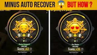 😱MINUS Auto Recover But How ? | PUBG/BGMI Solo Rank Push Tips