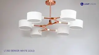 Люстра L1363 BEKKER WHITE GOLD Lamplandia