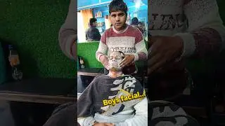 Boys facial# #viral #howtocutcurlyhair #haircut