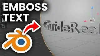 How To Emboss Text Onto Curved Object In Blender - Step By Step
