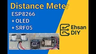 📏Distance Meter with ESP8266 & OLED & SRF05! (Real-Time cm Display)