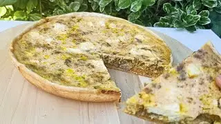 كيش في المقلاة بدون فرن 👌👌مع حشوة جد لذيذة