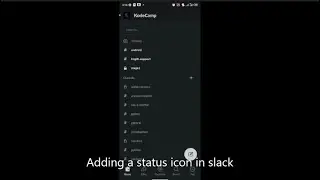 How to update your Slack status - for mobile users