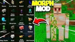 Best Morph mod minecraft pe 1.21.101 ।  Minecraft Addon morph mcpe 1.21