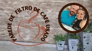 PAREDE DE FILTRO DE CAFÉ USADO