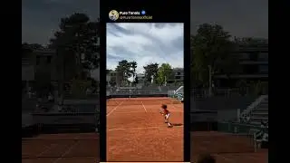 Watch this little warrior go point by point&hellip; 🇫🇷🏆#tennis #tennislove