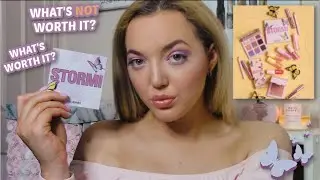 TRYING OUT ENTIRE STORMI COLLECTION KYLIE COSMETICS