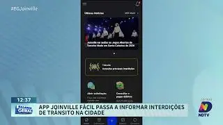 App Joinville F&aacute;cil passa a informar interdi&ccedil;&otilde;es de tr&acirc;nsito na cidade