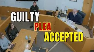 Напряжение в зале суда достигает пика после того, как судья принял признание вины после смягчения...